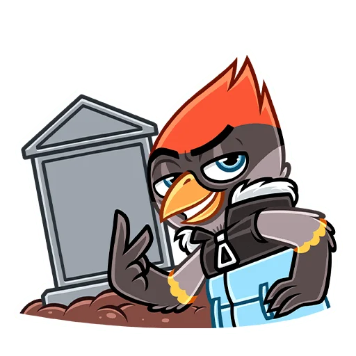 ✌️ Стикер «Щегол» для Telegram