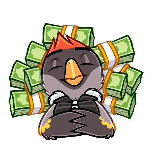 🤑 Стикер «Щегол» для Telegram