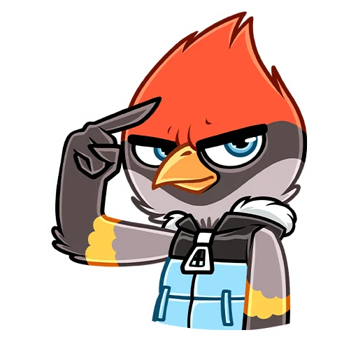 😠 Стикер «Щегол» для Telegram