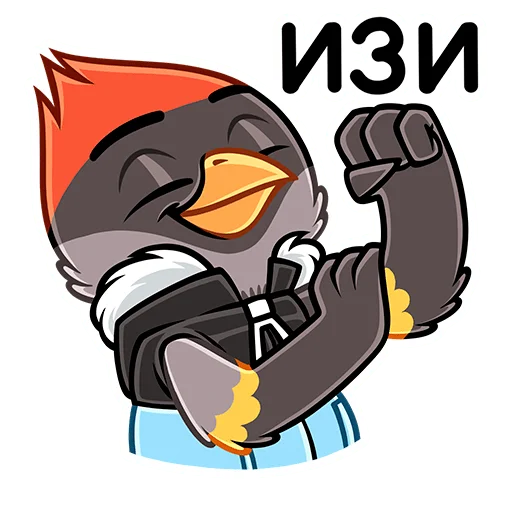 💪 Стикер «Щегол» для Telegram