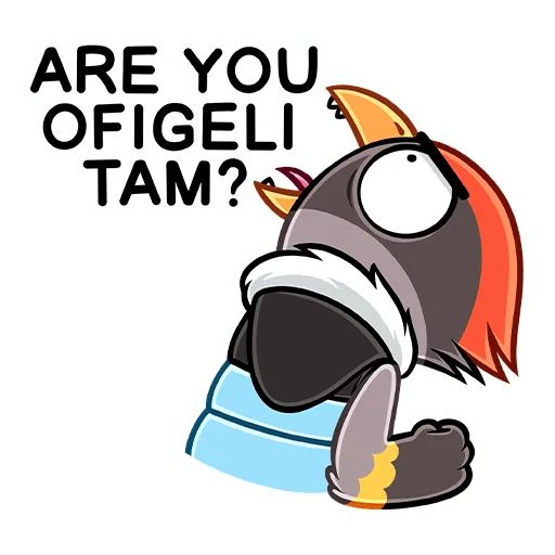 🤨 Стикер «Щегол» для Telegram