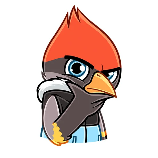 🤔 Стикер «Щегол» для Telegram