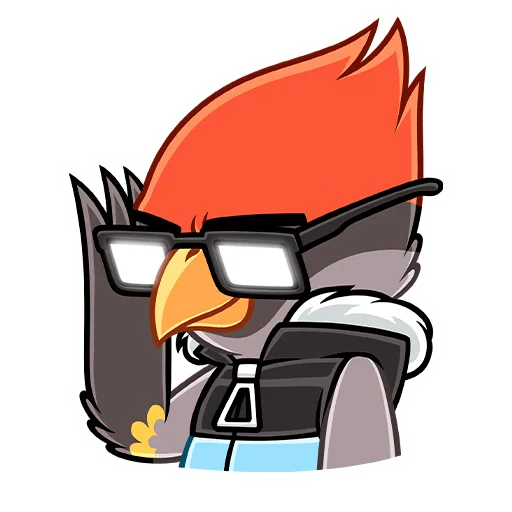 😎 Стикер «Щегол» для Telegram