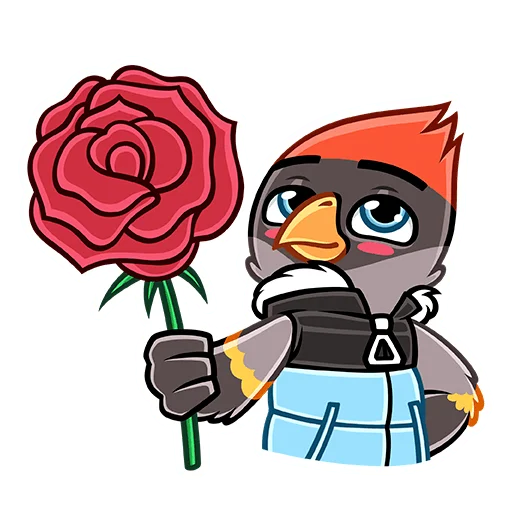 🌷 Стикер «Щегол» для Telegram