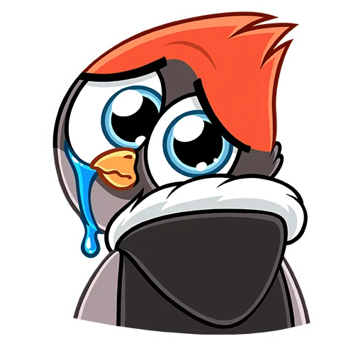 😭 Стикер «Щегол» для Telegram
