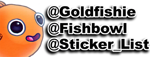 🐟 Стикер «Goldfish&;s Shitty Sachiko Pack» для Telegram