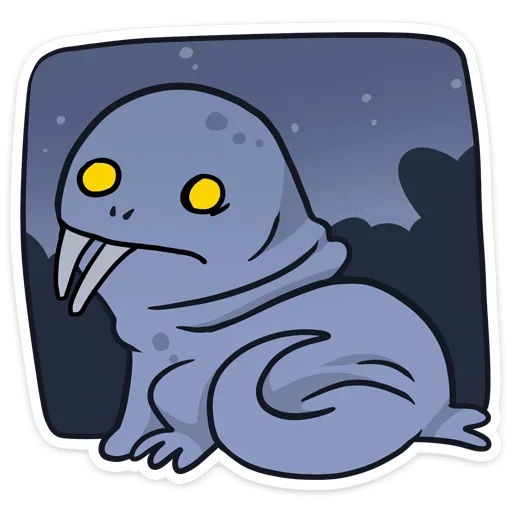 🌌 Стикер «Голый землекоп Naked mole» для Telegram