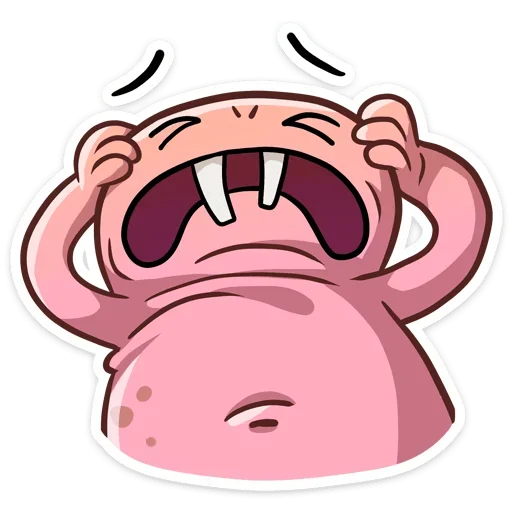 😩 Стикер «Голый землекоп Naked mole» для Telegram