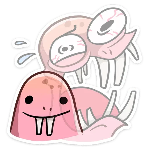 😱 Стикер «Голый землекоп Naked mole» для Telegram