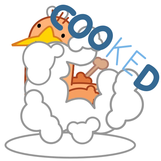 🍽 Стикер «Дурачайка» для Telegram