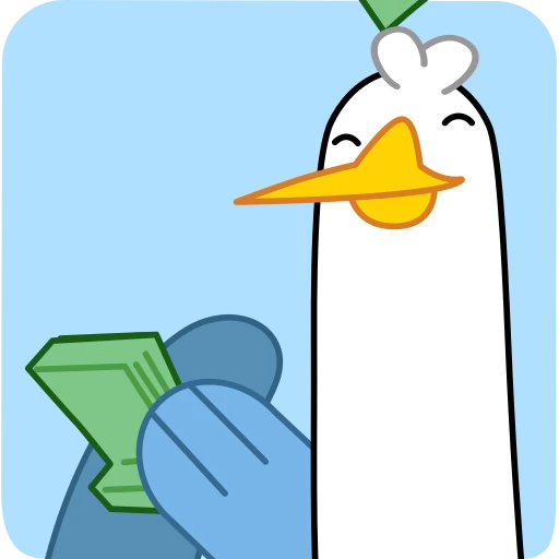 🤑 Стикер «Дурачайка» для Telegram