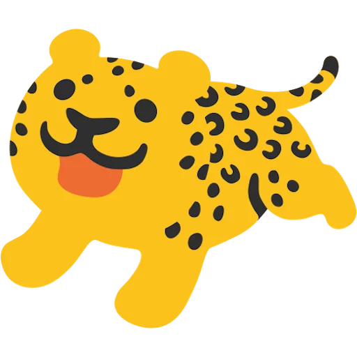 🐆 Стикер «google emoji animals» для Telegram