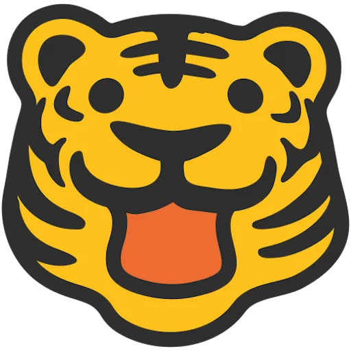 🐯 Стикер «google emoji animals» для Telegram