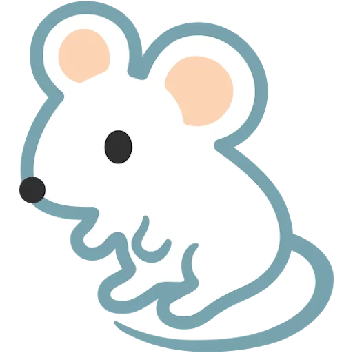 🐁 Стикер «google emoji animals» для Telegram