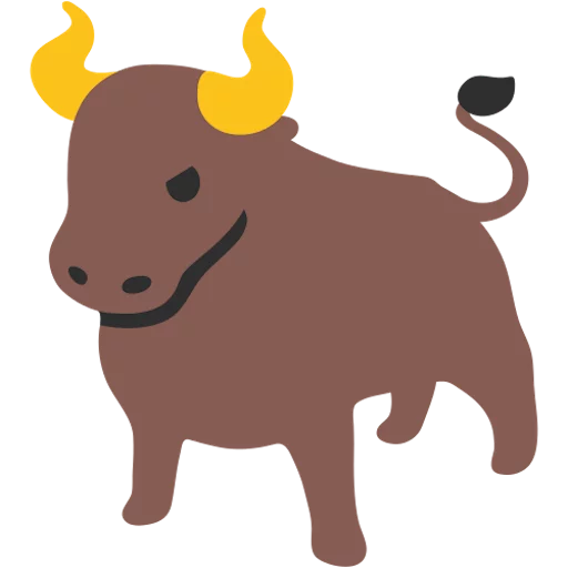🐂 Стикер «google emoji animals» для Telegram