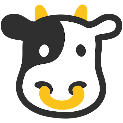 🐮 Стикер «google emoji animals» для Telegram