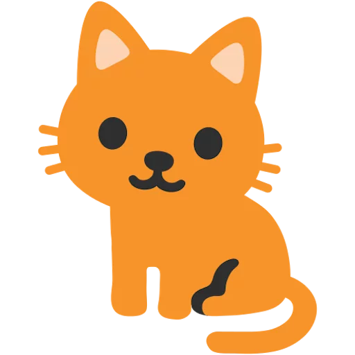 🐈 Стикер «google emoji animals» для Telegram