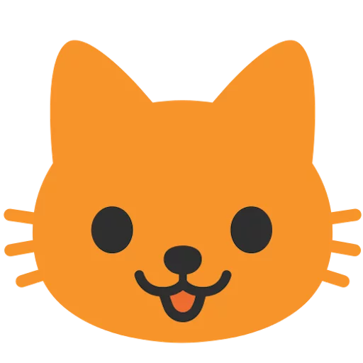 🐱 Стикер «google emoji animals» для Telegram