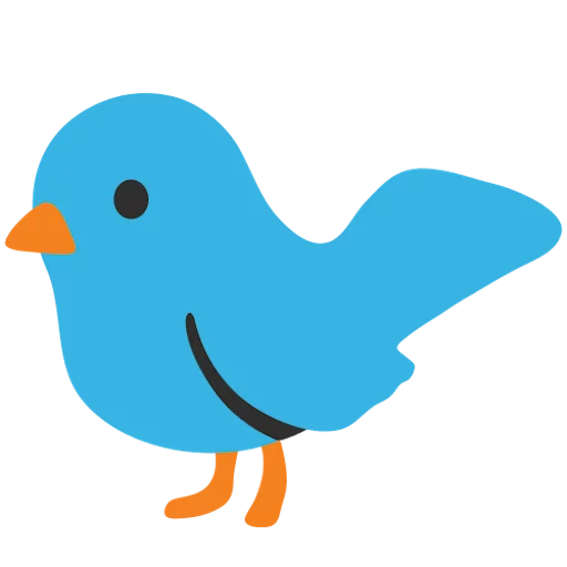 🐦 Стикер «google emoji animals» для Telegram