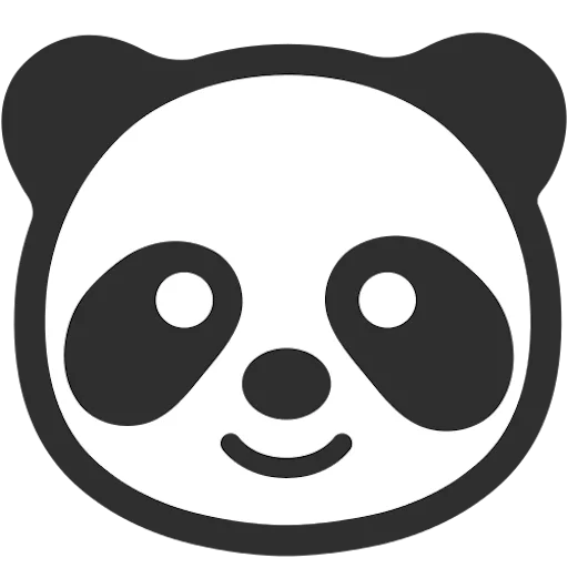 🐼 Стикер «google emoji animals» для Telegram