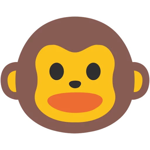 🐵 Стикер «google emoji animals» для Telegram