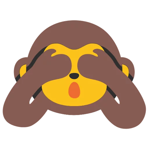🙈 Стикер «google emoji animals» для Telegram