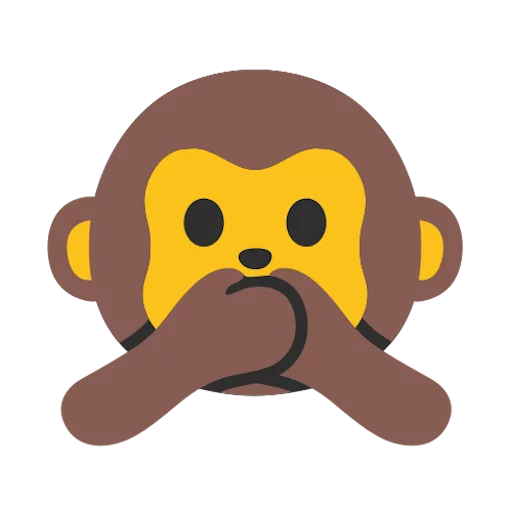 🙊 Стикер «google emoji animals» для Telegram