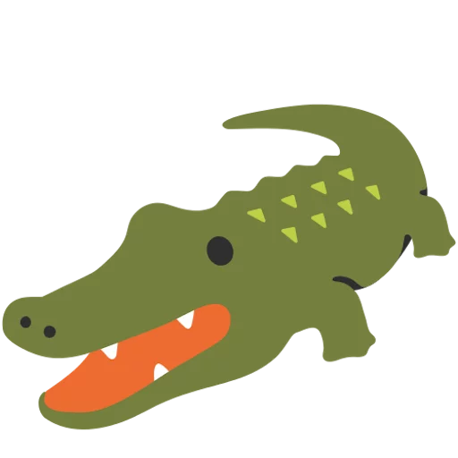 🐊 Стикер «google emoji animals» для Telegram