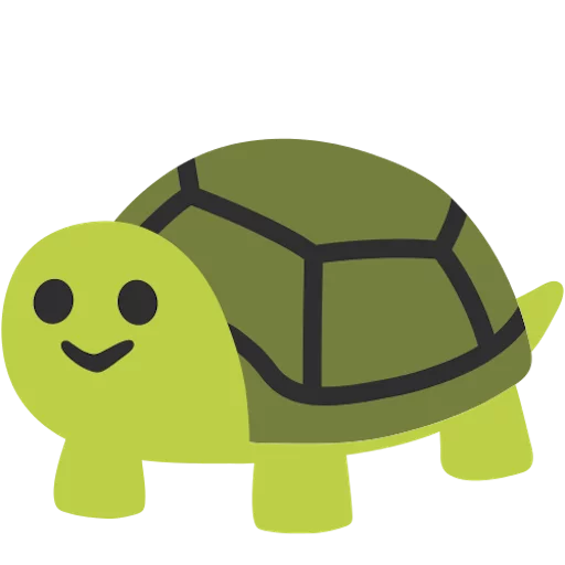 🐢 Стикер «google emoji animals» для Telegram
