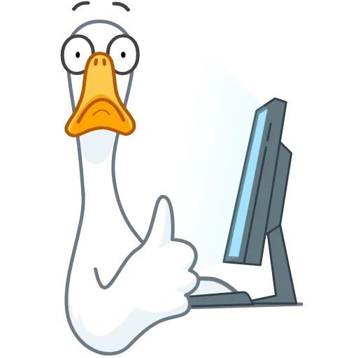 👍 Эмодзи «👍 Goose emoji - гусь» для Telegram