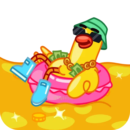 🏖 Стикер «Гагусь» для Telegram