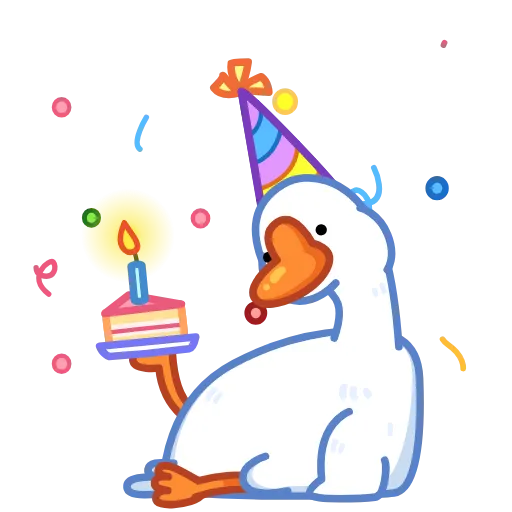 🥳 Стикер «Goose» для Telegram