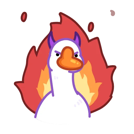 😈 Стикер «Goose» для Telegram