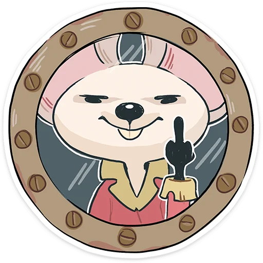 🖕 Стикер «Экипаж Горгонзолы» для Telegram