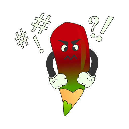 👿 Стикер «Грамотность» для Telegram