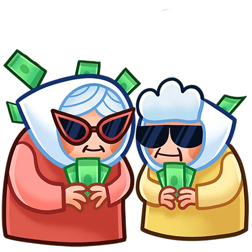 Стикерпак Бабуля без текста для Telegram — скачать