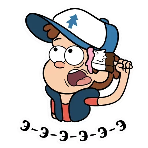 🤯 Стикер «Собрали в один пак все стикеры Gravity Falls из ВК» для Telegram