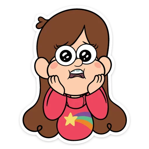🤩 Стикер «Собрали в один пак все стикеры Gravity Falls из ВК» для Telegram