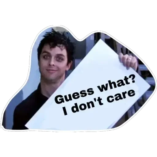 🤷‍♂ Стикер «Green Day» для Telegram