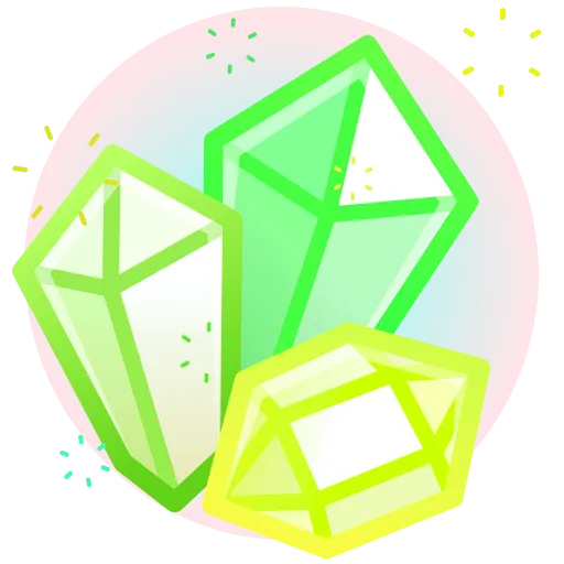 💎 Эмодзи «green collection →» для Telegram
