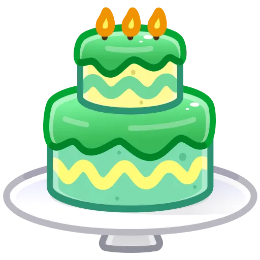 🎂 Эмодзи «green collection →» для Telegram