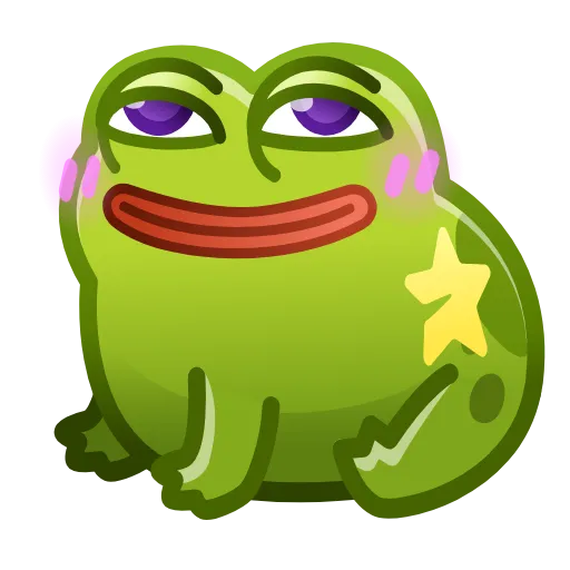 🐸 Эмодзи «green collection →» для Telegram