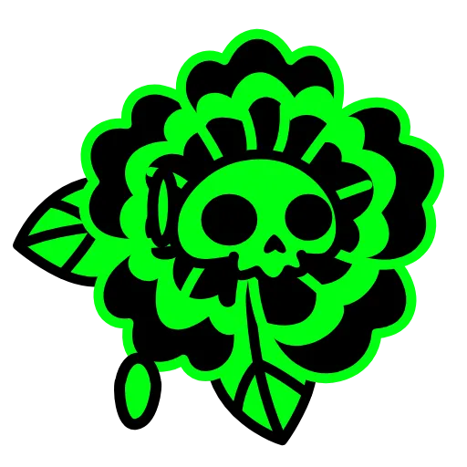 🌺 Эмодзи «green collection →» для Telegram