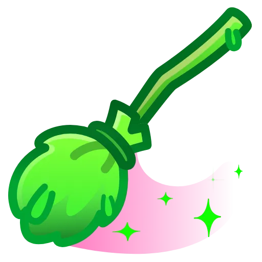 🧹 Эмодзи «green collection →» для Telegram
