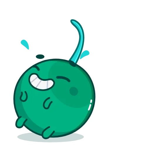 Стикерпак Green Cherry для Telegram — скачать