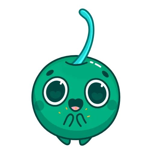 👏 Стикер «Green Cherry» для Telegram