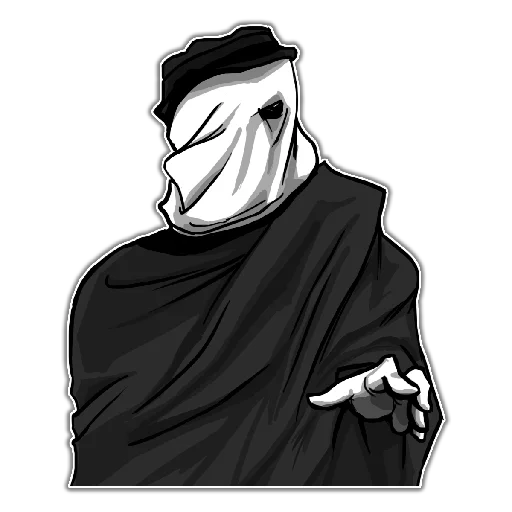 👁 Стикер «Человек зеленый слоник» для Telegram