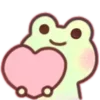 🐸 Эмодзи «૮꒰ ｡っ -｡꒱ఎ ⃝ ⊹ ◜ ♡ 𝅭» для Telegram