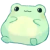 🐸 Эмодзи «૮꒰ ｡っ -｡꒱ఎ ⃝ ⊹ ◜ ♡ 𝅭» для Telegram