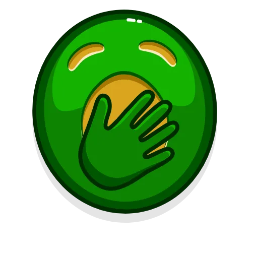 🥱 Стикер «Green Emoji» для Telegram